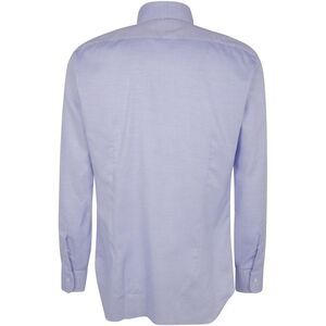 BARBA NAPOLI Men's Long Sleeve Dress Shirt Men BLUE Shirts